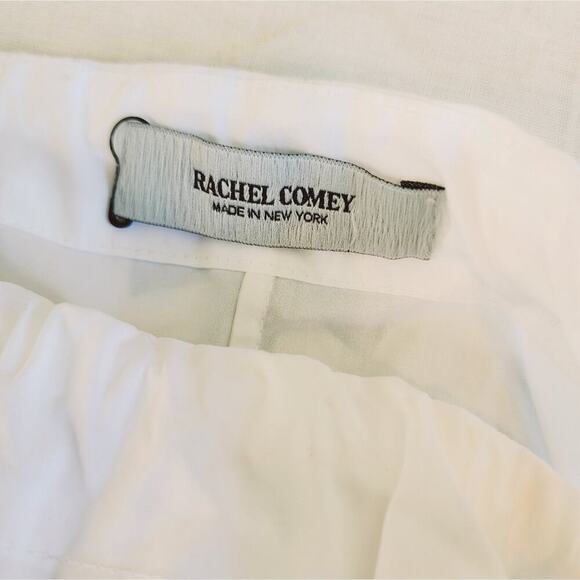 RACHEL COMEY WHITE SHOULDER TIE DRESS SIZE 4 - Picture 7 of 8